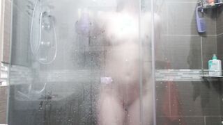 Sensual professor gets naked and showers inside front of her school girl