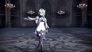 mmd r18 Eula sex princess will make you cum 3d animated nsfw genshin impact