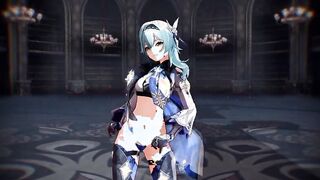 mmd r18 Eula sex princess will make you cum 3d animated nsfw genshin impact