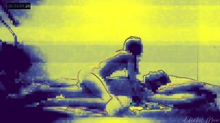 She ties sucks and riding him into the electronic world - art porn