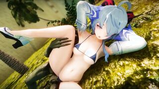Ganyu Chan Goblin Heterogeneous Group Sex Conceived X 3d animated animation with goblin fucker