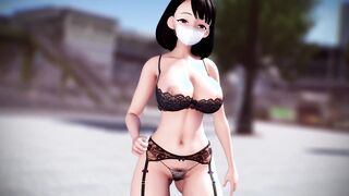 MMD Kidokosu-san new thang 4K Underwear mmd r18 3d animated nsfw ntr