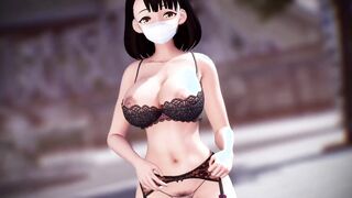 MMD Kidokosu-san new thang 4K Underwear mmd r18 3d animated nsfw ntr