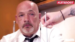 LETSDOEIT - Slutty German Secretary Gets All Wet On Her