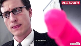 LETSDOEIT - Slutty German Secretary Caught Masturbating By Her Boss