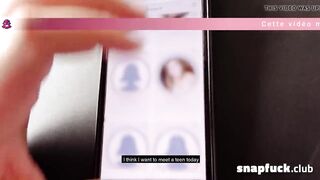 Bae sex date with thin barely legal penis-addict Candy! Snapfuck.club