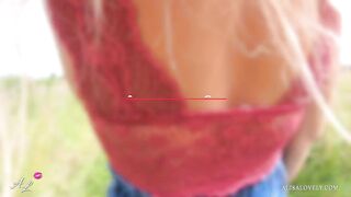 Rain Caught Couple People Fucking in a Car Outside - Double Cummed