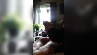 Flabby old woman spanked