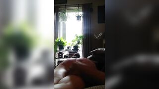 Flabby old woman spanked