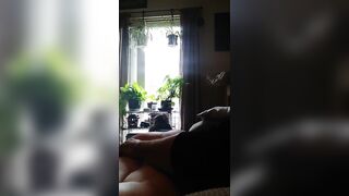 Flabby old woman spanked