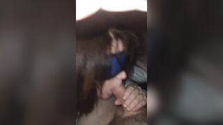 Cum in mouth blow job
