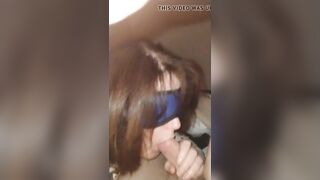 Cum in mouth blow job