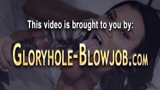 Gloryhole long boobed mom gets fucked