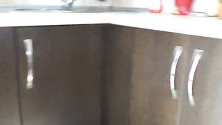 Milf took her stepson's cock and inserted it inside the booty. Anal