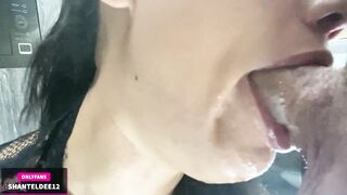 ShantelDee12 Intense Deep Throat Compilation! Throatpie! Facial! Rough Oral Sex! Face Screwed!