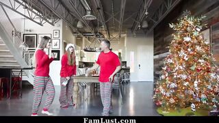 Daughter Has Christmas Morning Sex with Her Huge Penis Daddy