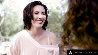 MODERN-DAY SINS - PAWG Lesbo Lovers IS CRAVING EX-BF'S PENIS! THEY HAD AN FFM three-WAY!