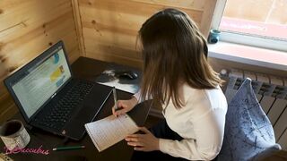 He nailed me gorgeous while working - point of view