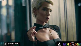 MIXEDX - Strong And Bae Blonde Woman Gets Her Snatch Eaten Like Never Before By Amirah Adara