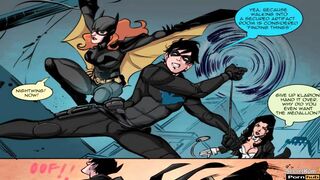 Young Justice - Night Wing 3Some with Batgirl and Zatana