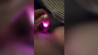 Hubby into work, wifey masturbation quick orgasm