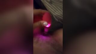 Hubby into work, wifey masturbation quick orgasm