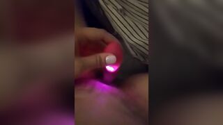 Hubby into work, wifey masturbation quick orgasm
