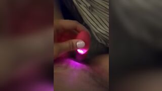 Hubby into work, wifey masturbation quick orgasm