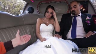 HUNT4K. Enticing bride-to-be rocks out with injured dude before hubby