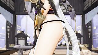 Genshin Lightning Castle 3d animated nsfw mmd r18 ntr