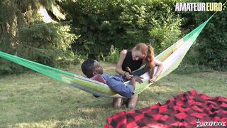 AMATEUR EUROPEAN - Amateur Red Head God Both Her Hungry Holes Stuffed