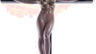 Female Jesus Crucified Naked German Audio
