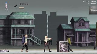 goddess blonde chick have sex with zombies and female zombies (Parassite into city) p2
