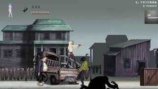 goddess blonde chick have sex with zombies and female zombies (Parassite into city) p2