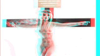 Female Jesus Crucified Naked New And Improved (3D)