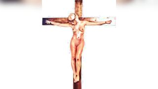 Female Jesus Crucified Naked Slovak Audio