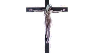 Female Jesus Crucified Naked Slovak Audio