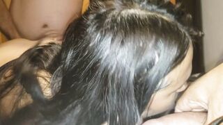 Best Cuckolding Monster ANAL with BULL - Open my HUGE Booty an suck penis my hsband treesome