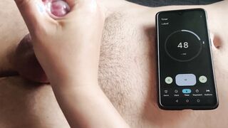 Can he cum into 4 minutes?