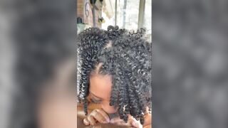 Nubian Queen HoneyNutt give voluptuous sloppy head