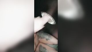 Blowing strangers dick thru the hole