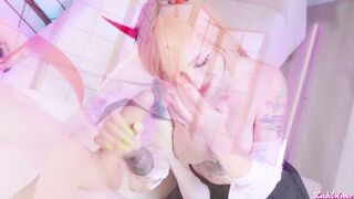 ChainsawMan.Power and the demon of double penetration Leah Meow