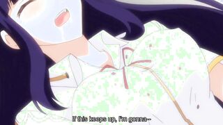 Cartoon Anime College Girl can't stop Masturbating into Class with others seeing