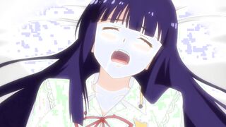 Cartoon Anime College Girl can't stop Masturbating into Class with others seeing