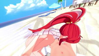 (pov) Yoko Littner CANT Stop BLOWING Your COCK Cartoon Gurren Lagann