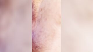 Hubby ejaculates and creampies chubby ex-wife's unshaved cunt adorable toes
