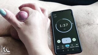 Can he cum into 2 minutes?