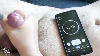 Can he cum into 3 minutes?