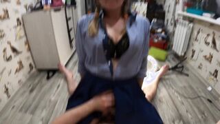 After the lesson, my bf screwed me rough