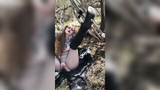 skank bound to a tree